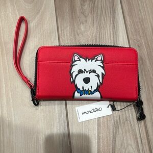 NWT Marc Tetro Westie zip wallet